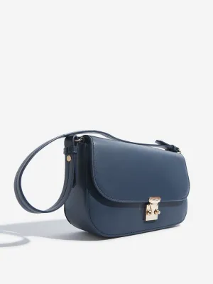 Wardrobe Navy Baguette Bag