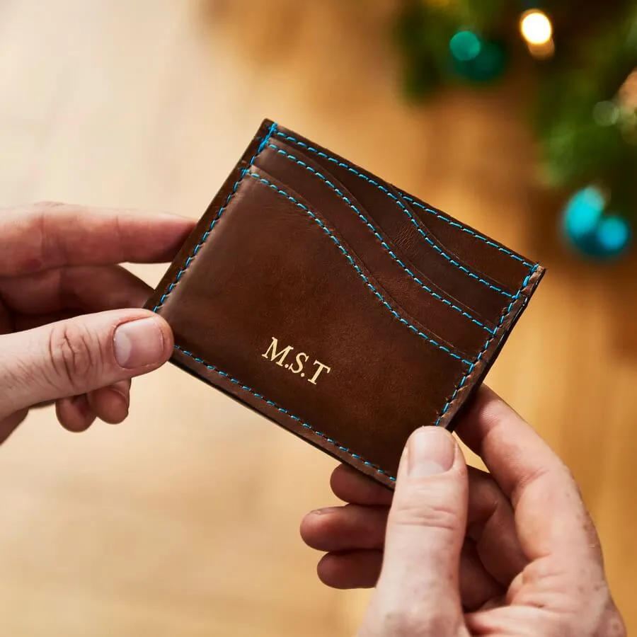 Wave Leather Credit Card Holder