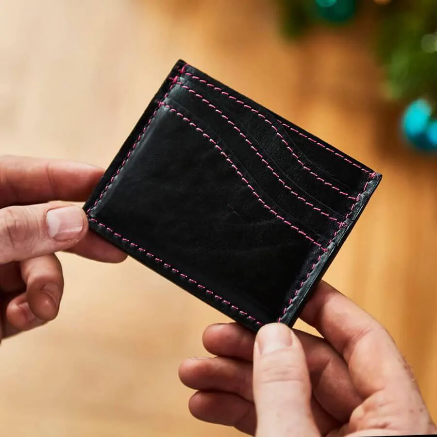 Wave Leather Credit Card Holder