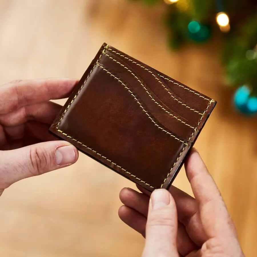 Wave Leather Credit Card Holder