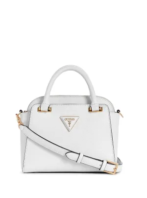 White Avis Small Satchel Bag